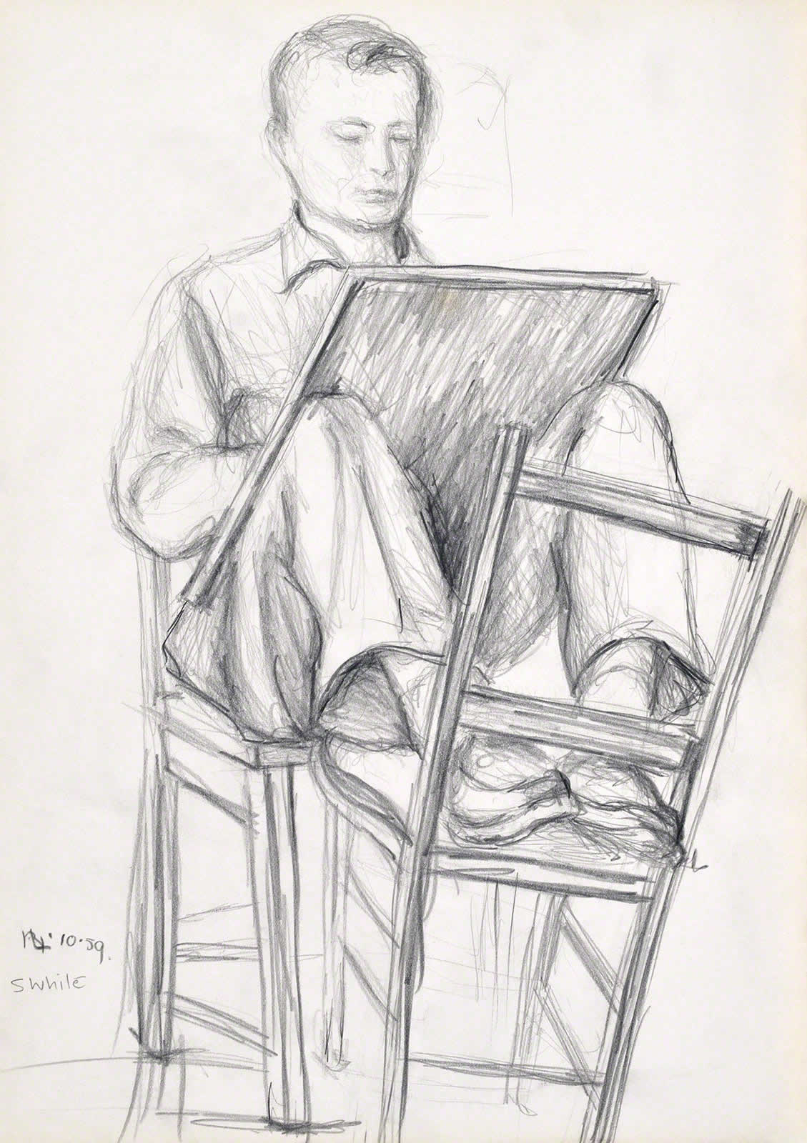 Art Student Drawing, SASA by Susan Dorothea White