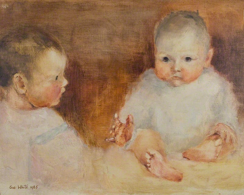 Babies: Michaela and Paul by Susan Dorothea White