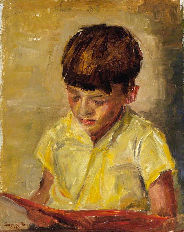 Brother Bill Reading by Susan Dorothea White