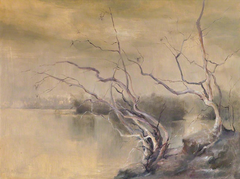 Estuary in Ochre by Susan Dorothea White