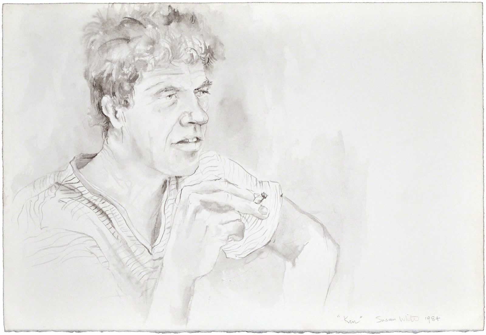 Ken Smoking by Susan Dorothea White