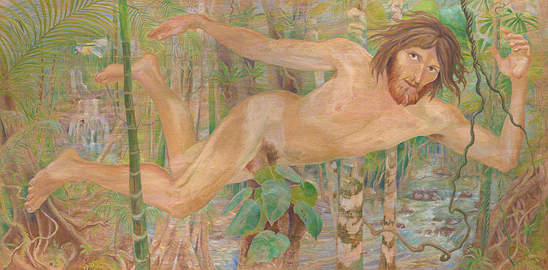 Paul the Environmentalist, Levitating in the Rainforest by Susan Dorothea White