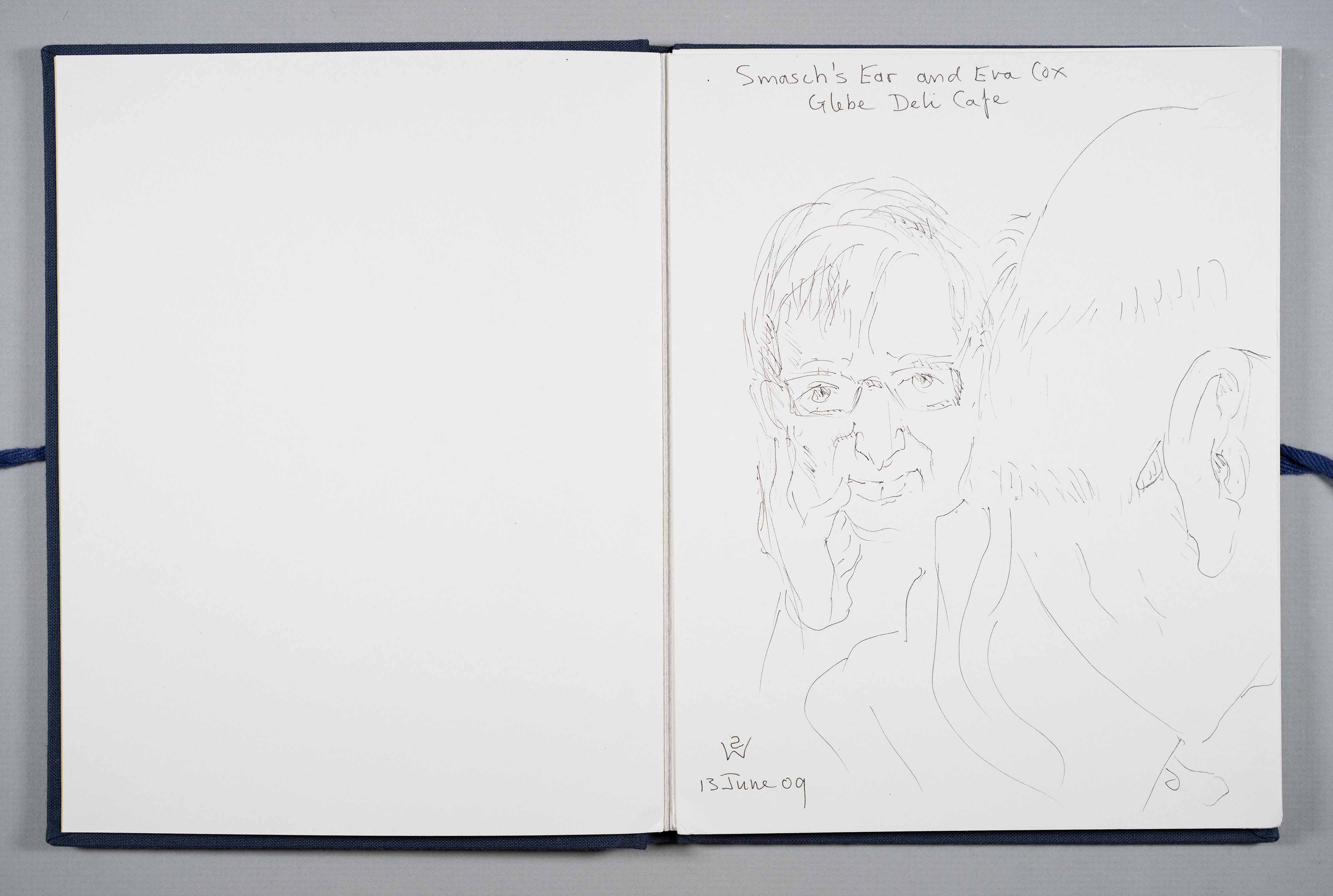 Smasch's Ear and Eva Cox, Glebe Deli Cafe by  Susan D White
