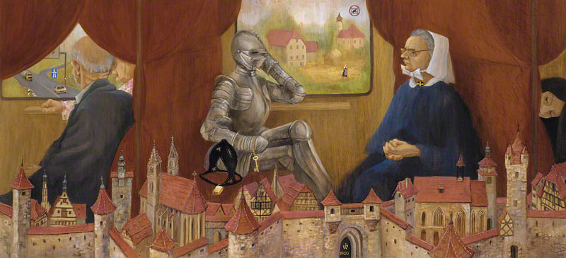 The Nun and The Knight on the Train to Rothenburg by Susan Dorothea White