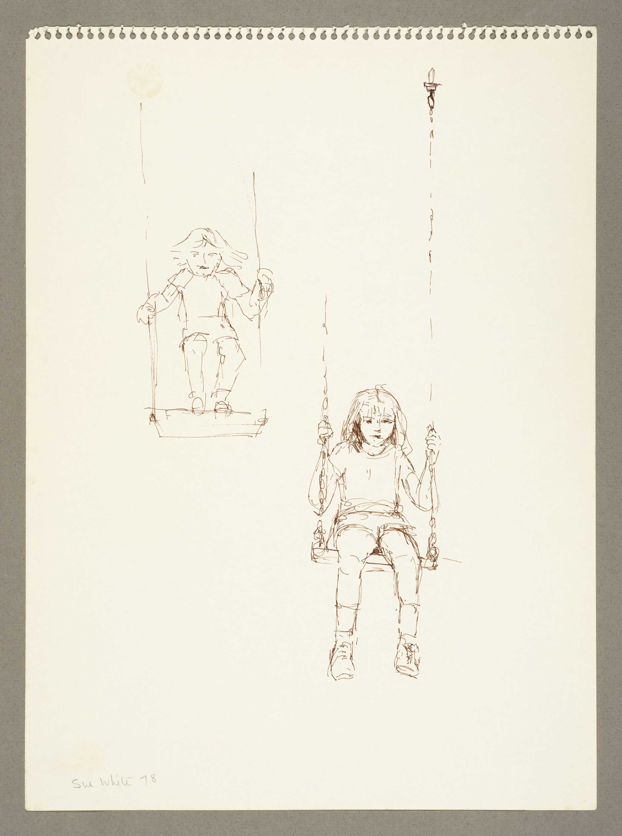 Boys on Swings (Paul and Stephen) by  Susan D White